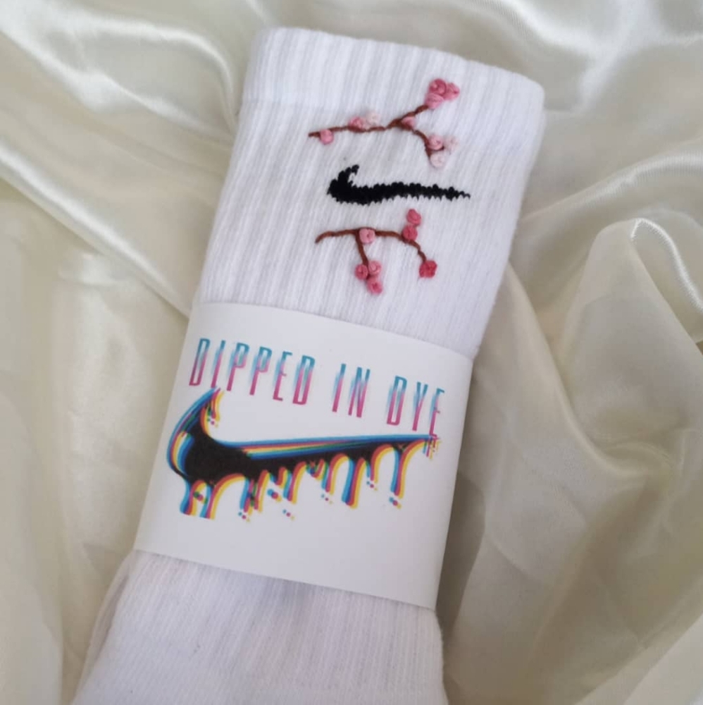 Cherry Blossom Nike Socks